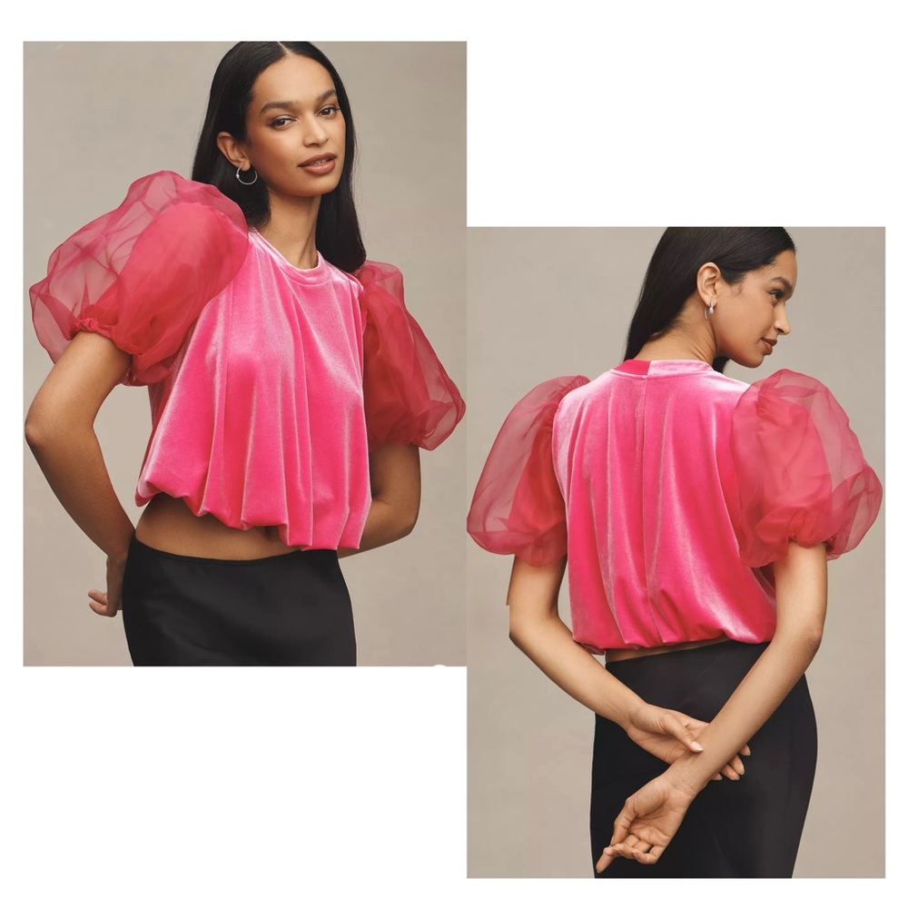 Anthropologie • Maeve • Puff-Sleeve Top